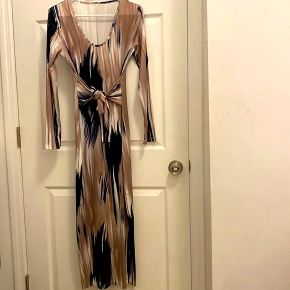 joyfunear brush stroke print tie waist bodycon dress Joyfunear Women's Sequin Bodycon Halter Neck Dress, Summer